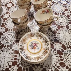 Alfred Meakin Golden Posey - Set of 8 (22kt Gold)